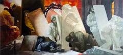 1. _Winter that changed us_, 2024, 200x444 cm, oil on canvas 