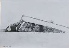 11. _A shoot dead Heavenly hundred Hero. Figue sketch_ 2023, 21x29 cm, pencil on paper