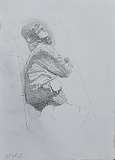 14. _Maidan fighter. Sketch_ 2023, 29x21 cm, pencil on paper