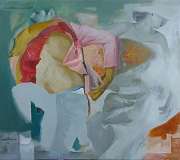 2. _Lovers_, 2023, 80x90 cm, oil on canvas