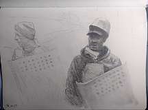 27. _Maidan fighters_ 2023, 21x29 cm, pencil on paper