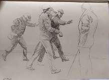 31. _Maidan fighteers_ 2023, 21x29 cm, pencil on paper