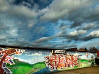 Grafitti am Gasthaus Niebuhr